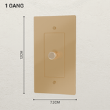 The Brass 3 - Way Rotary Dimmer Switch (1 to 5 Gang) - Residence Supply