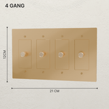 The Brass 3 - Way Rotary Dimmer Switch (1 to 5 Gang) - Residence Supply