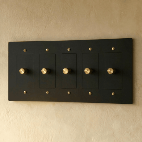 The Brass 3 - Way Rotary Dimmer Switch (1 to 5 Gang) - Residence Supply