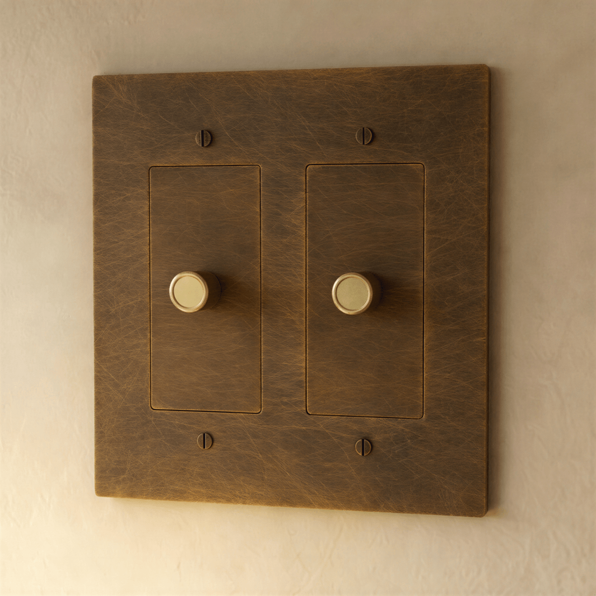 The Brass 3 - Way Rotary Dimmer Switch (1 to 5 Gang) - Residence Supply