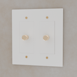 The Brass 3 - Way Rotary Dimmer Switch (1 to 5 Gang) - Residence Supply