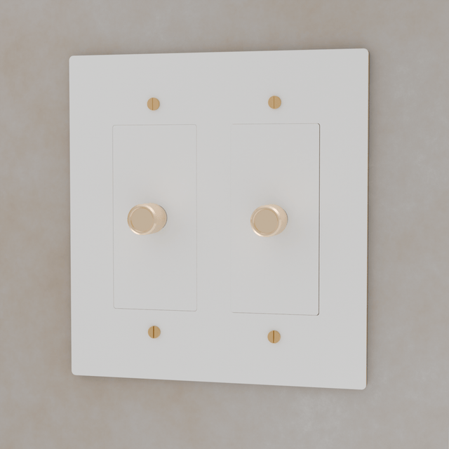 The Brass 3 - Way Rotary Dimmer Switch (1 to 5 Gang) - Residence Supply