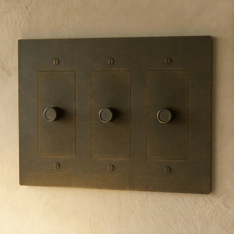 The Brass 3 - Way Rotary Dimmer Switch (1 to 5 Gang) - Residence Supply