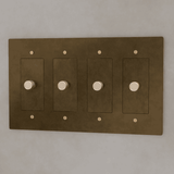 The Brass 3 - Way Rotary Dimmer Switch (1 to 5 Gang) - Residence Supply