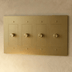 The Brass 3 - Way Rotary Dimmer Switch (1 to 5 Gang) - Residence Supply