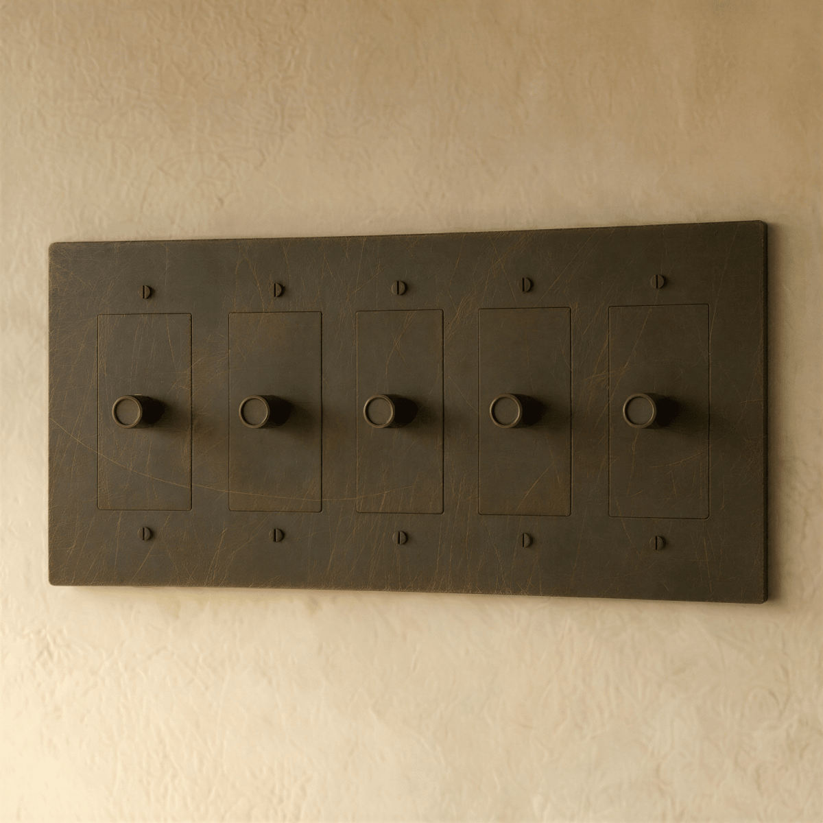 The Brass 3 - Way Rotary Dimmer Switch (1 to 5 Gang) - Residence Supply