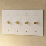 The Brass 3 - Way Rotary Dimmer Switch (1 to 5 Gang) - Residence Supply