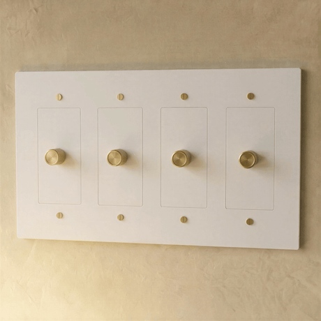 The Brass 3 - Way Rotary Dimmer Switch (1 to 5 Gang) - Residence Supply