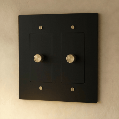 The Brass 3 - Way Rotary Dimmer Switch (1 to 5 Gang) - Residence Supply