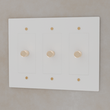 The Brass 3 - Way Rotary Dimmer Switch (1 to 5 Gang) - Residence Supply