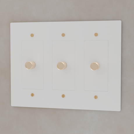 The Brass 3 - Way Rotary Dimmer Switch (1 to 5 Gang) - Residence Supply