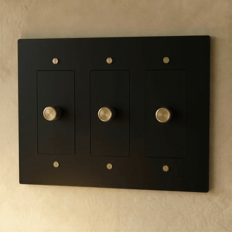 The Brass 3 - Way Rotary Dimmer Switch (1 to 5 Gang) - Residence Supply