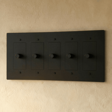 The Brass 3 - Way Rotary Dimmer Switch (1 to 5 Gang) - Residence Supply