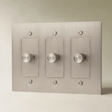 The Brass 3-Way Rotary Dimmer Switch (1 to 5 Gang) - Residence Supply