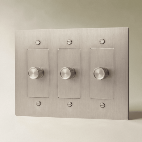 The Brass 3-Way Rotary Dimmer Switch (1 to 5 Gang) - Residence Supply