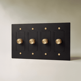 The Brass 3-Way Rotary Dimmer Switch (1 to 5 Gang) - Residence Supply