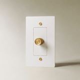 The Brass 3-Way Rotary Dimmer Switch (1 to 5 Gang) - Residence Supply