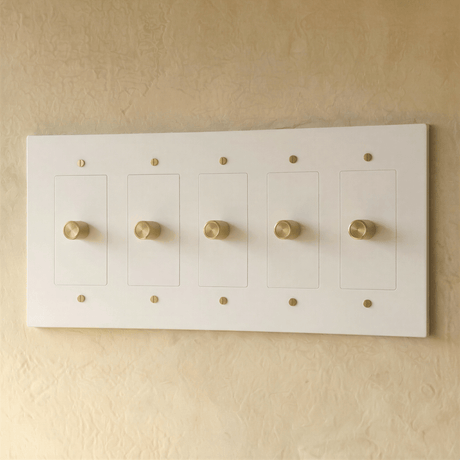 The Brass 3 - Way Rotary Dimmer Switch (1 to 5 Gang) - Residence Supply