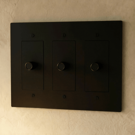 The Brass 3 - Way Rotary Dimmer Switch (1 to 5 Gang) - Residence Supply