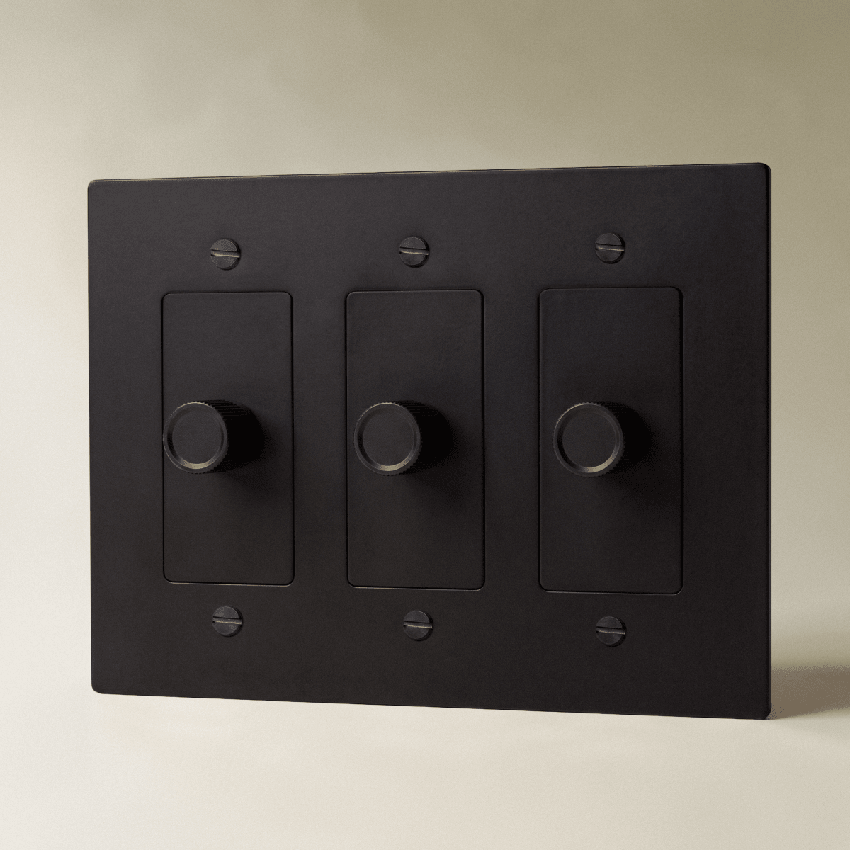 The Brass 3-Way Rotary Dimmer Switch (1 to 5 Gang) - Residence Supply