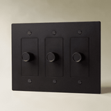 The Brass 3-Way Rotary Dimmer Switch (1 to 5 Gang) - Residence Supply