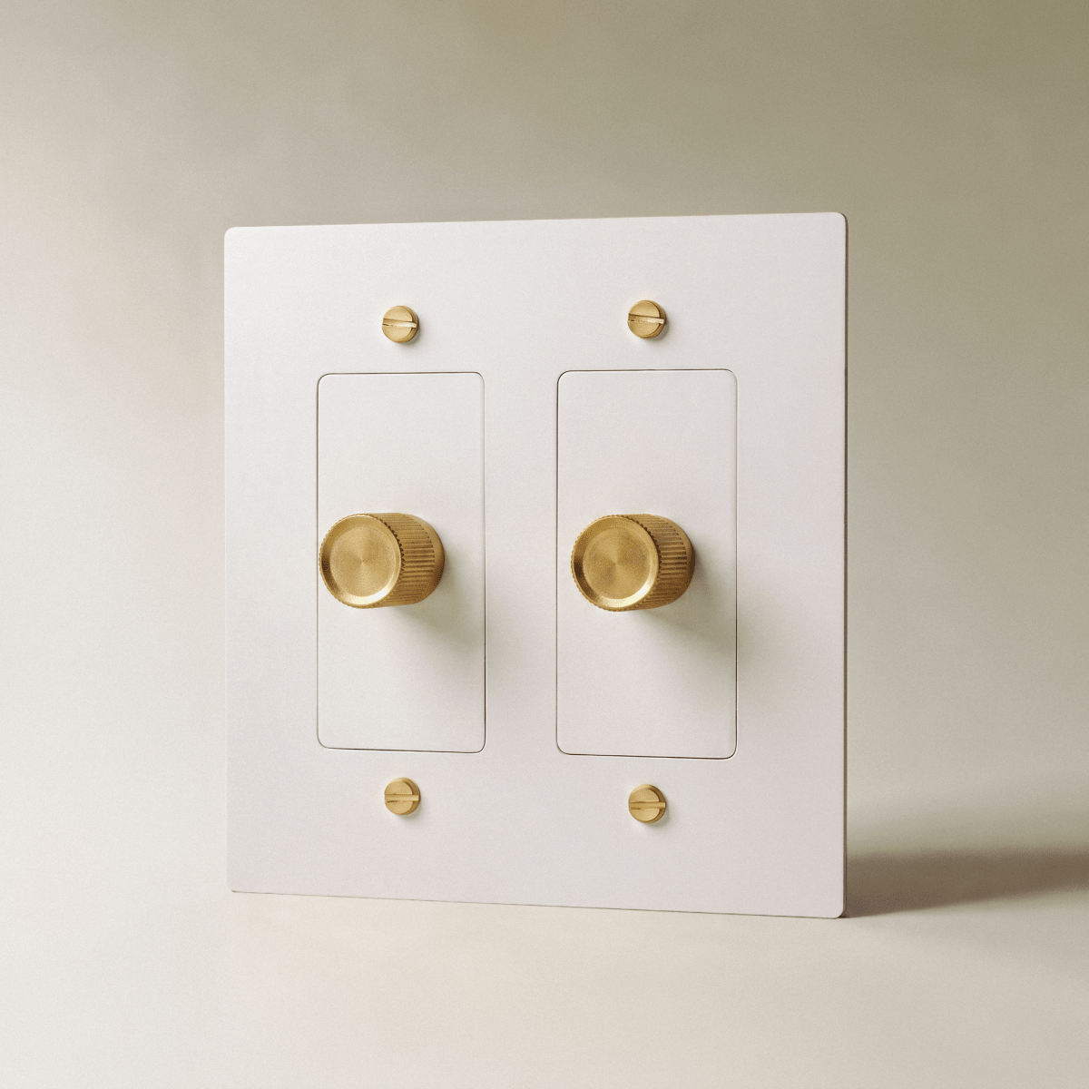 The Brass 3-Way Rotary Dimmer Switch (1 to 5 Gang) - Residence Supply