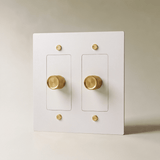 The Brass 3-Way Rotary Dimmer Switch (1 to 5 Gang) - Residence Supply
