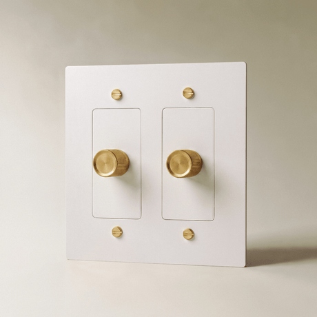 The Brass 3-Way Rotary Dimmer Switch (1 to 5 Gang) - Residence Supply