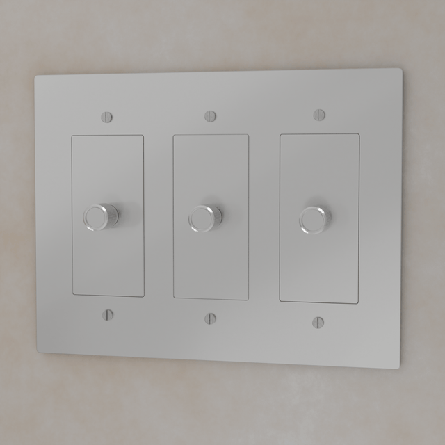 The Brass 3 - Way Rotary Dimmer Switch (1 to 5 Gang) - Residence Supply