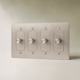 The Brass 3-Way Rotary Dimmer Switch (1 to 5 Gang) - Residence Supply