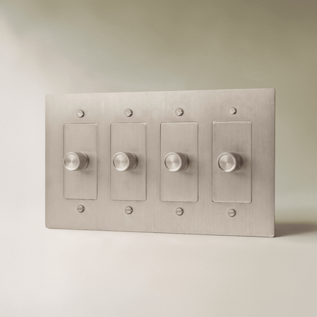 The Brass 3-Way Rotary Dimmer Switch (1 to 5 Gang) - Residence Supply
