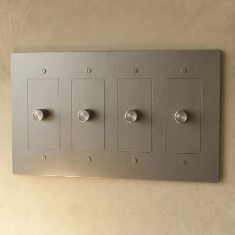 The Brass 3 - Way Rotary Dimmer Switch (1 to 5 Gang) - Residence Supply