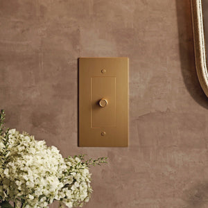 The Brass 3-Way Rotary Dimmer Switch (1 to 5 Gang)