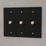 The Brass 3 - Way Rotary Dimmer Switch (1 to 5 Gang) - Residence Supply