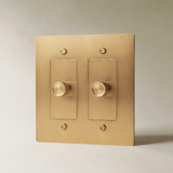 The Brass 3-Way Rotary Dimmer Switch (1 to 5 Gang) - Residence Supply