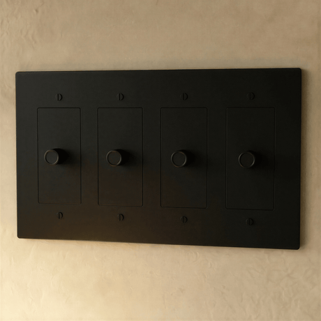 The Brass 3 - Way Rotary Dimmer Switch (1 to 5 Gang) - Residence Supply