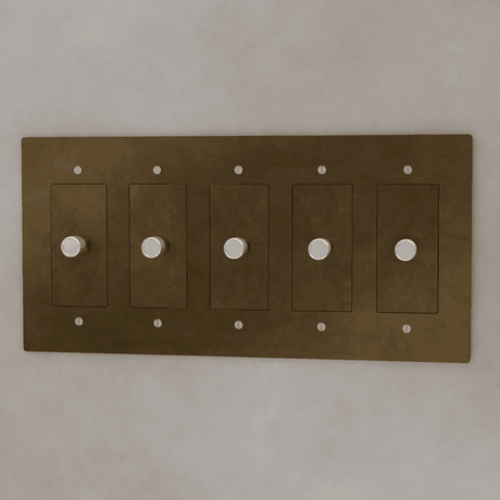 The Brass 3 - Way Rotary Dimmer Switch (1 to 5 Gang) - Residence Supply