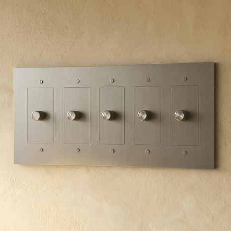 The Brass 3 - Way Rotary Dimmer Switch (1 to 5 Gang) - Residence Supply