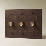 The Brass 3-Way Rotary Dimmer Switch (1 to 5 Gang) - Residence Supply