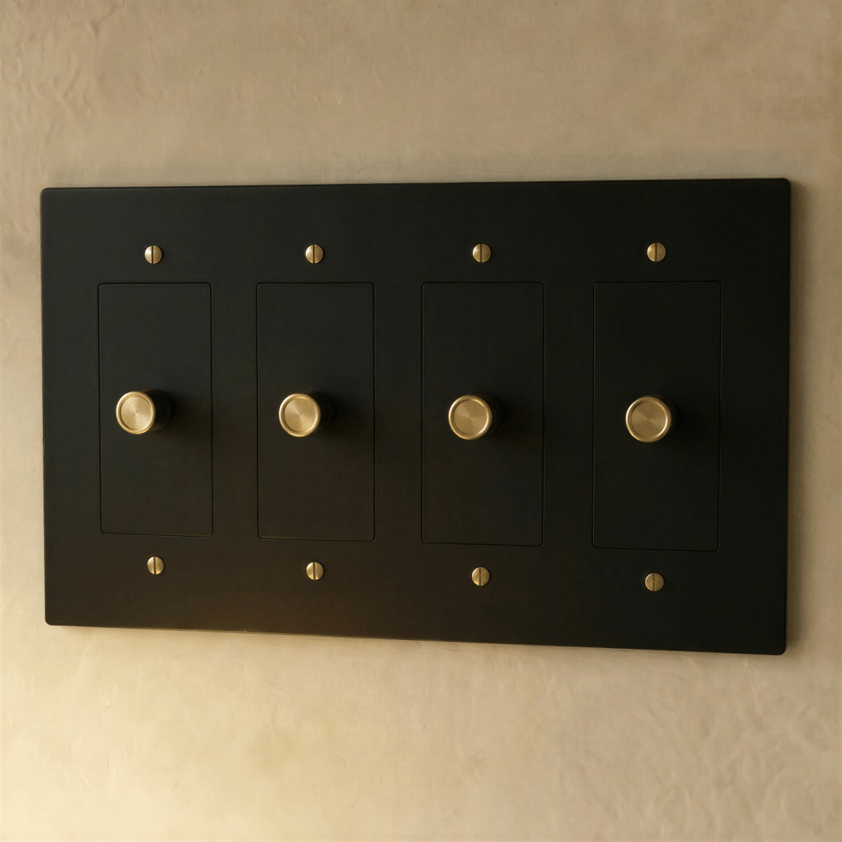 The Brass 3 - Way Rotary Dimmer Switch (1 to 5 Gang) - Residence Supply