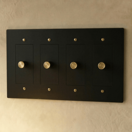 The Brass 3 - Way Rotary Dimmer Switch (1 to 5 Gang) - Residence Supply