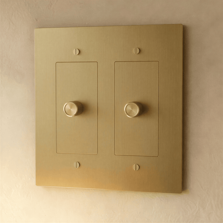 The Brass 3 - Way Rotary Dimmer Switch (1 to 5 Gang) - Residence Supply