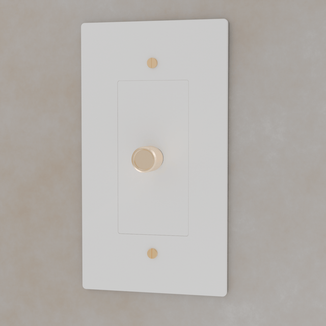 The Brass 3 - Way Rotary Dimmer Switch (1 to 5 Gang) - Residence Supply