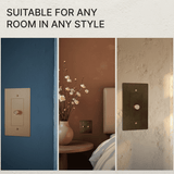 The Brass 3 - Way Rotary Dimmer Switch (1 to 5 Gang) - Residence Supply