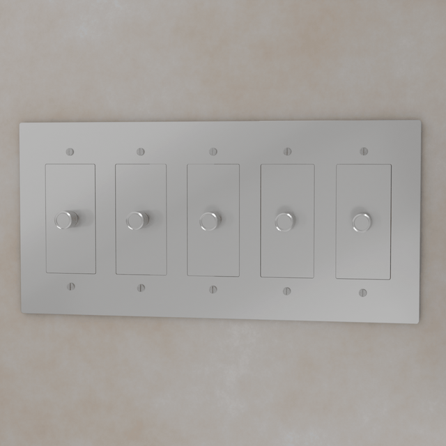 The Brass 3 - Way Rotary Dimmer Switch (1 to 5 Gang) - Residence Supply
