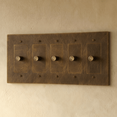 The Brass 3 - Way Rotary Dimmer Switch (1 to 5 Gang) - Residence Supply