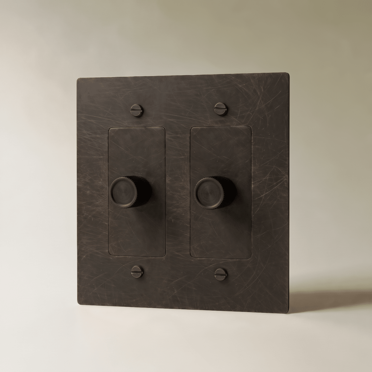 The Brass 3-Way Rotary Dimmer Switch (1 to 5 Gang) - Residence Supply