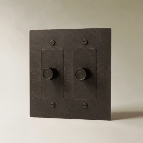 The Brass 3-Way Rotary Dimmer Switch (1 to 5 Gang) - Residence Supply