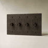 The Brass 3-Way Rotary Dimmer Switch (1 to 5 Gang) - Residence Supply