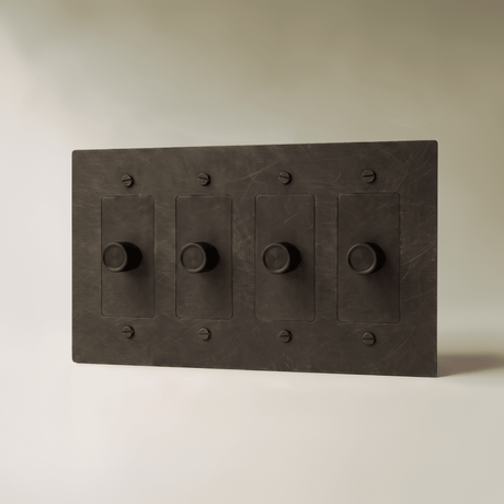 The Brass 3-Way Rotary Dimmer Switch (1 to 5 Gang) - Residence Supply